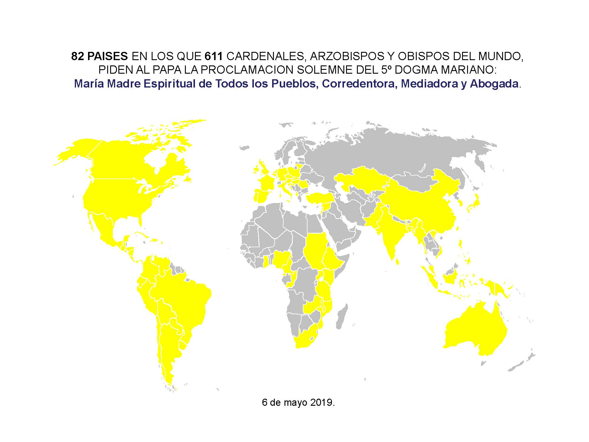 MAPA MUNDI 5o DOGMA 82 PAISES 6MYO19